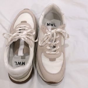 Madewell kickoff trainer sneakers leather white